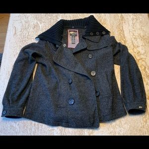 Dex Black Wool Coat